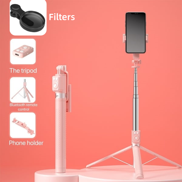 🎁⏳New 6 in 1 Bluetooth Selfie Stick