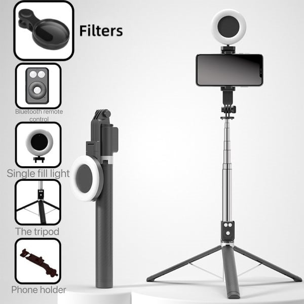 🎁⏳New 6 in 1 Bluetooth Selfie Stick