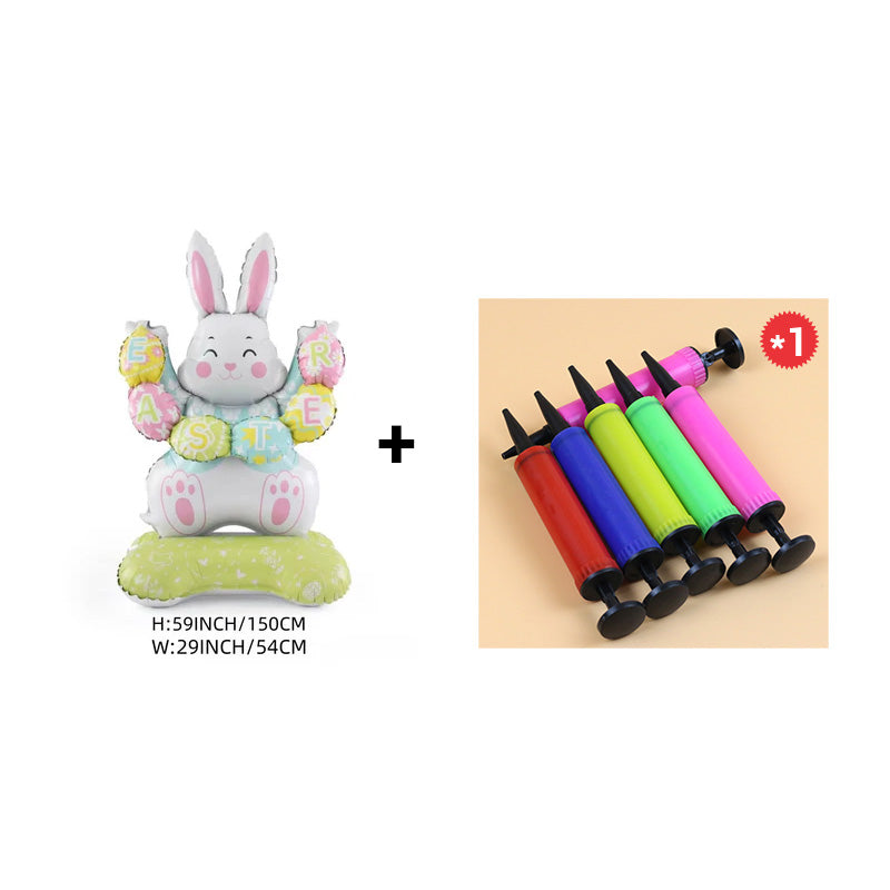 🎁Easter Early Bird Sale🐰Giant 3D Standing Bunny Balloon Self-Supporting Festive Cheer