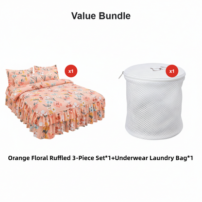 ⏳Limited-time 50% off⏰3-Piece Ruffled Bed Skirt Set🛏️