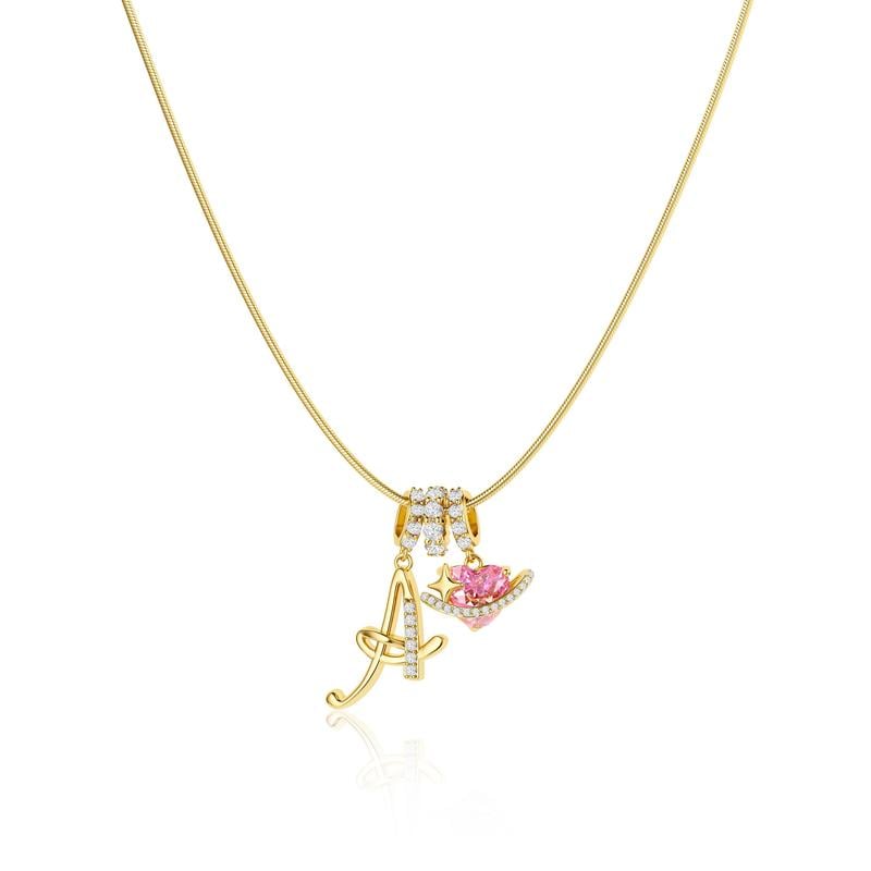 💖 LAST DAY – 57% OFF ✨ 3-layer pendant necklaces with initials A-Z 🎀 | Personalized & elegant