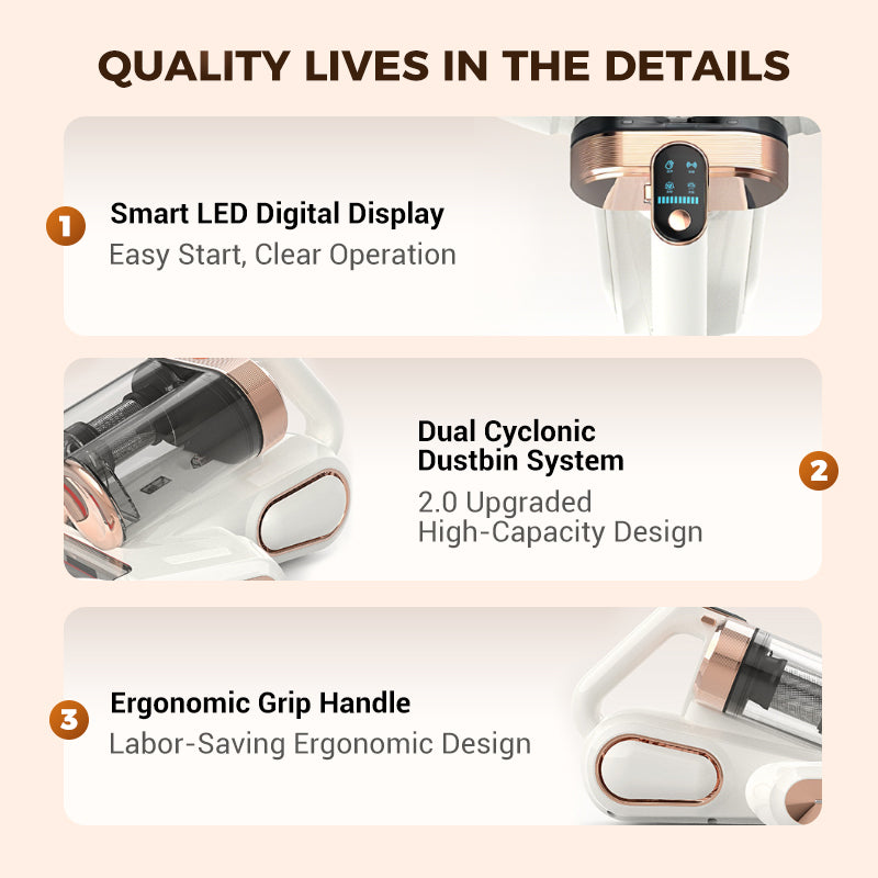 ✨HOT SALE 57% OFF ✨Mattress Vacuum Cleaner for Dust Mites Removal