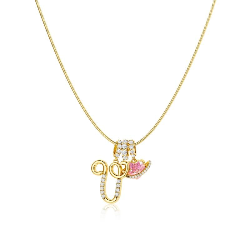 💖 LAST DAY – 57% OFF ✨ 3-layer pendant necklaces with initials A-Z 🎀 | Personalized & elegant