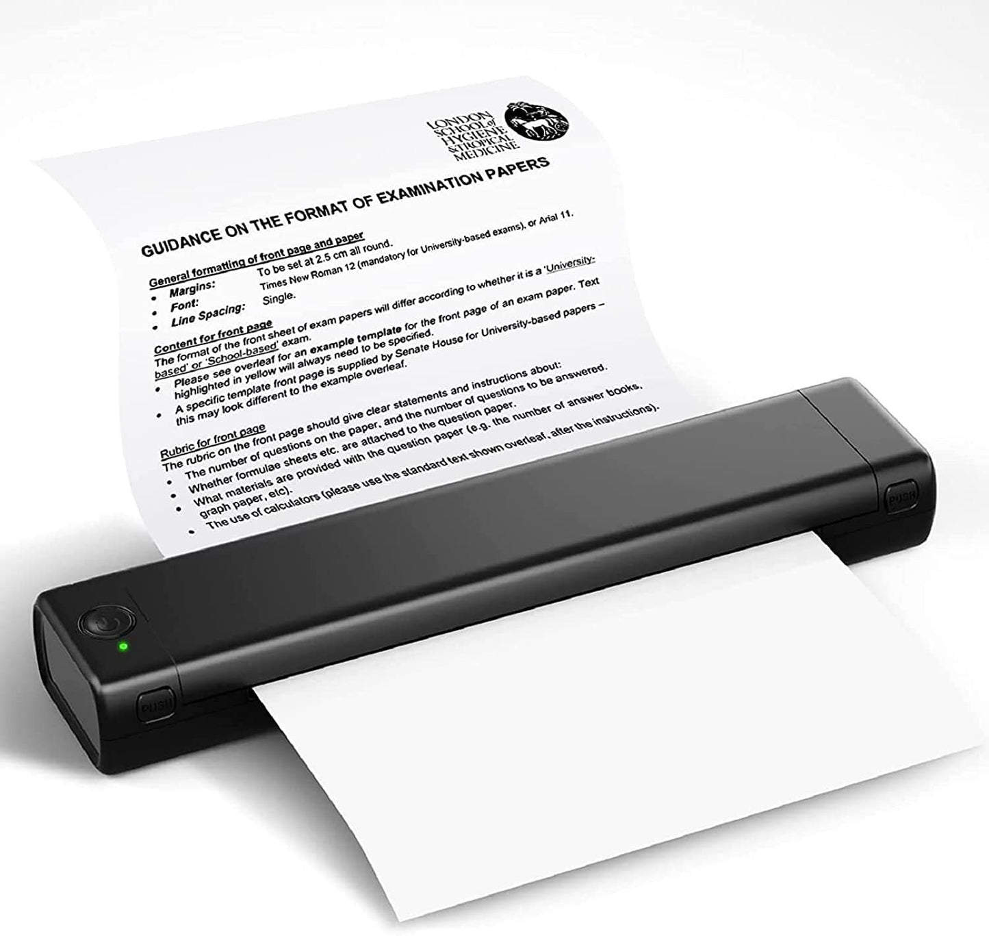 Portable wireless printer, ideal for on the go, D810 Bluetooth thermal printer, supports US letter paper size 8.5 x 11 inches, including printers for tattoo studios and offices.