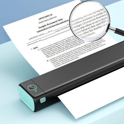 Portable wireless printer, ideal for on the go, D810 Bluetooth thermal printer, supports US letter paper size 8.5 x 11 inches, including printers for tattoo studios and offices.