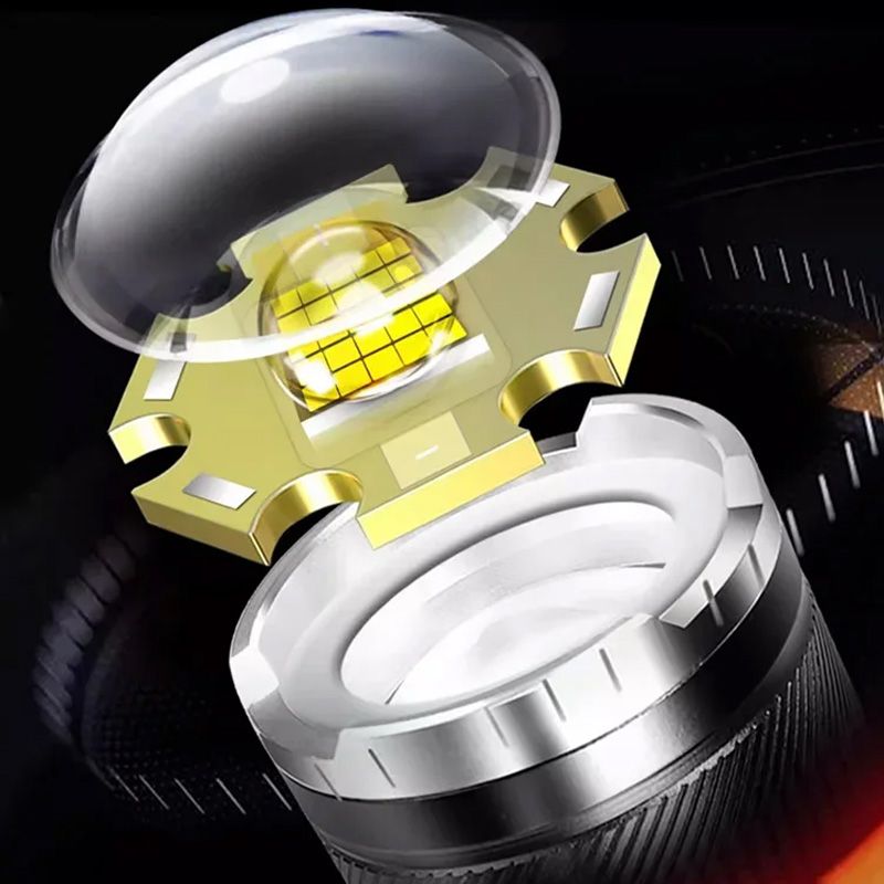 💥Super Strong Light Zoomable Flashlight