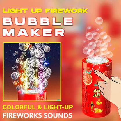 🎆 50% OFF NOW! ✨ Bubble Machine with Lights – Auto Bubble Blower, Fun for Parties & Kids Love It 🎉