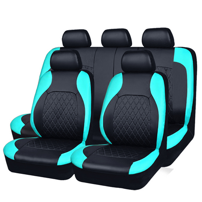 🎁🚗9-Piece Universal Fit Leather Car Seat Cover Set