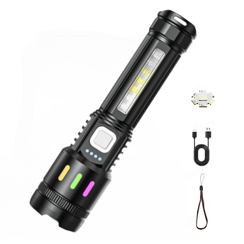 💎 50% OFF! 💎 Multifunctional Zoom LED Flashlight with Power Display – 500m Range, USB-C & 4 Lighting Modes
