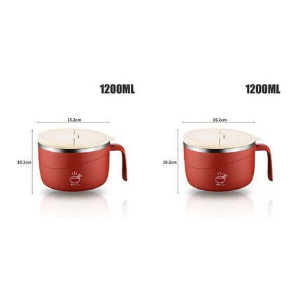 🔥304 Stainless Steel Insulated Ramen Bowl