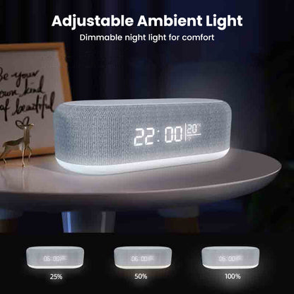 🔥Limited-time offer-6-in-1 Wireless Charging Station（Wireless charger, clock, Bluetooth speaker, night light, LED digital display, and thermometer）