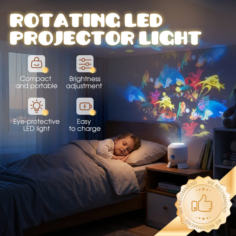 Dynamic Rotating LED Projector Light