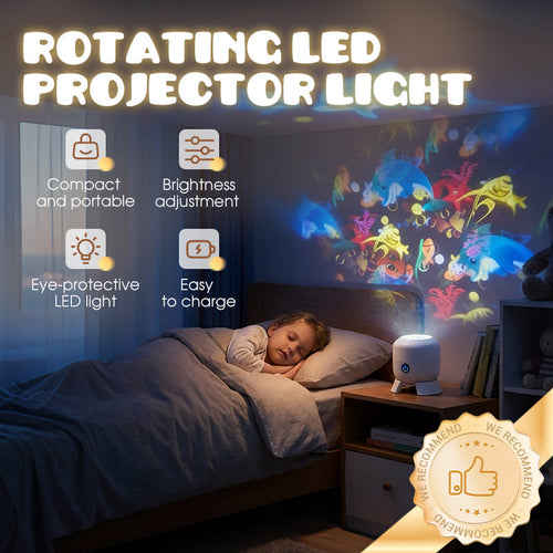 Dynamic Rotating LED Projector Light