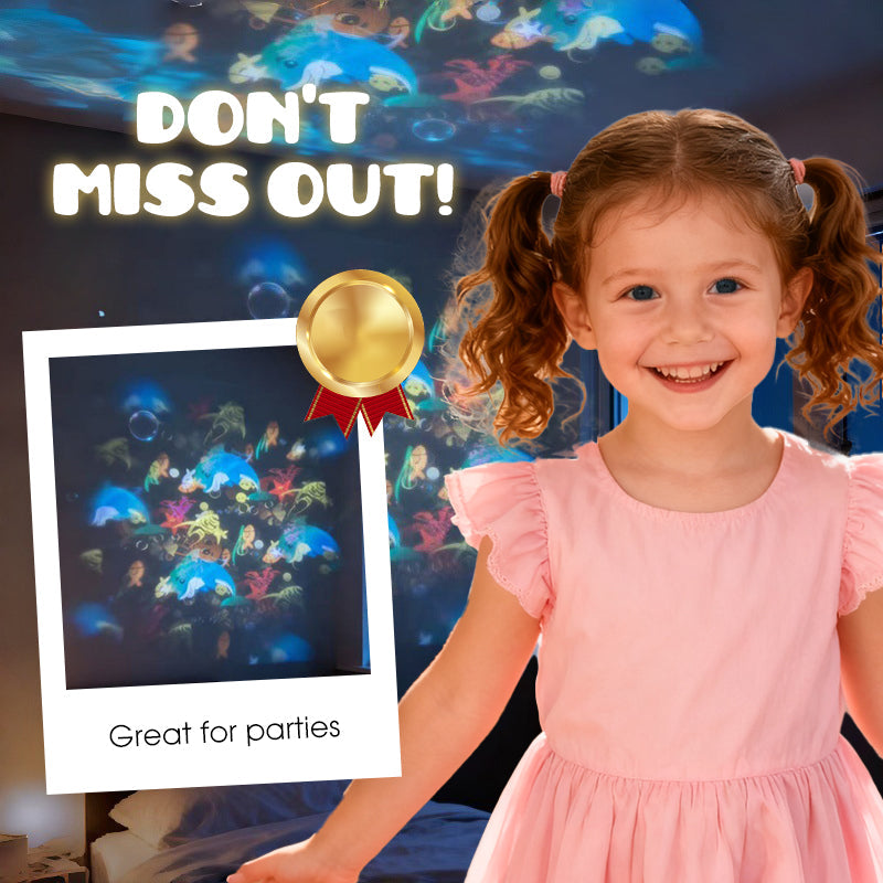 Dynamic Rotating LED Projector Light