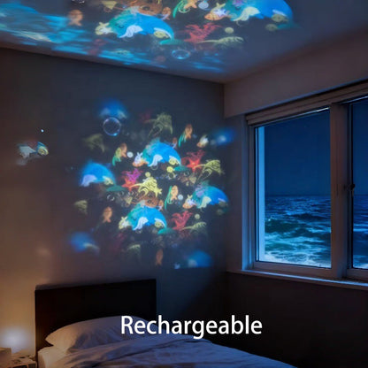 Dynamic Rotating LED Projector Light