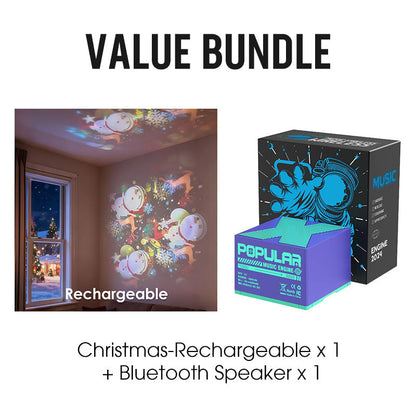 Dynamic Rotating LED Projector Light