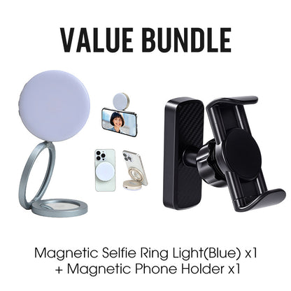 Magnetic Selfie Ring Light with Mirror
