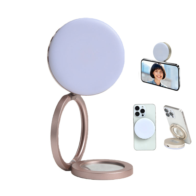 Magnetic Selfie Ring Light with Mirror