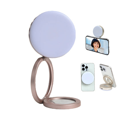Magnetic Selfie Ring Light with Mirror