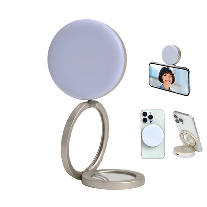Magnetic Selfie Ring Light with Mirror