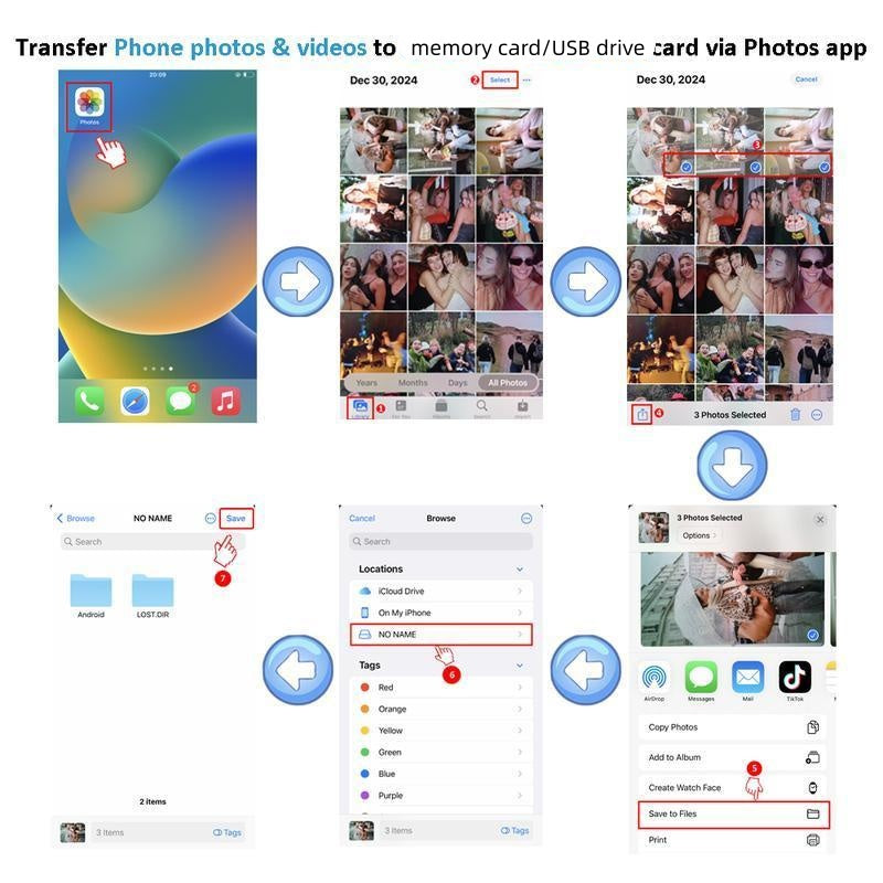 4-in-1 USB-C Memory Card Reader