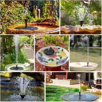 ⏳Time-Limited Special⏰Compact Solar Bird Fountain Pump – Keep Your Garden Alive! 🐦️